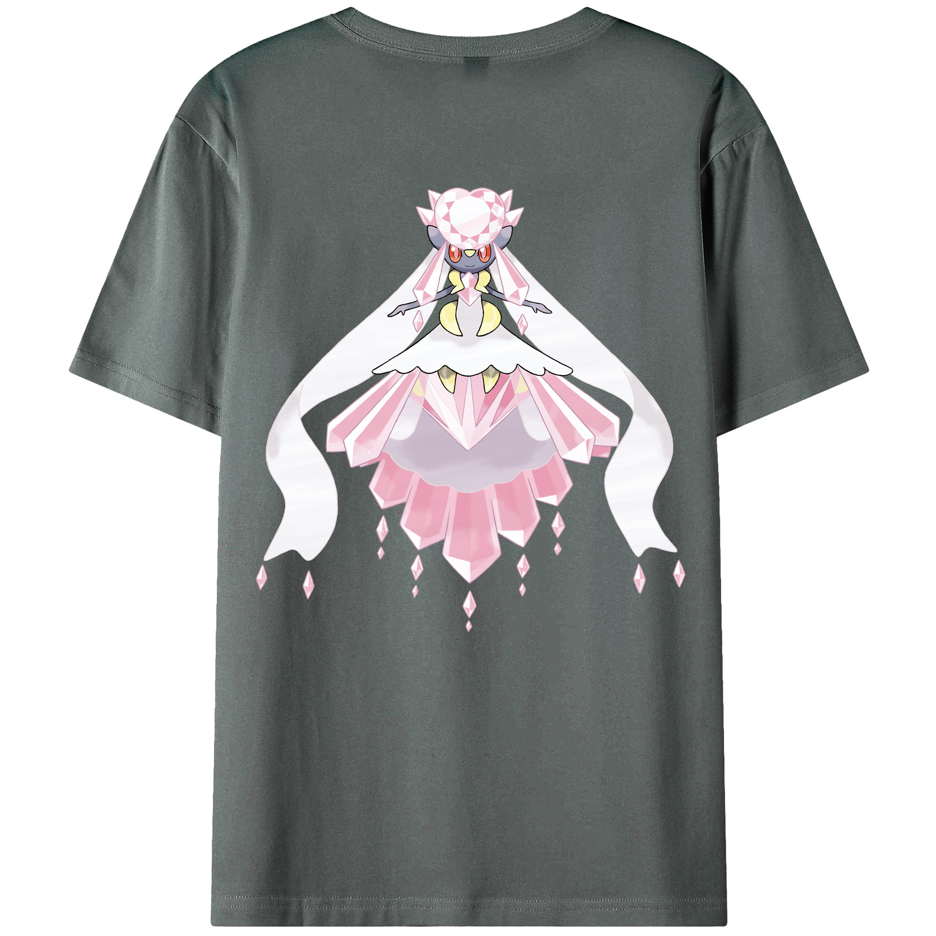 （画像用） ポケットモンスター Pokémon 綿100％ メンズ半袖Tシャツ（バックプリント） 通気性